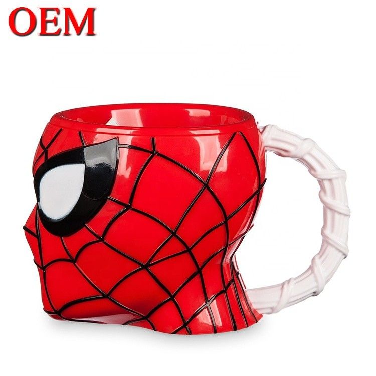 Προσαρμοσμένο Movie Star Spiderman πλαστικό δοχείο ποπ κορν με κάλυμμα