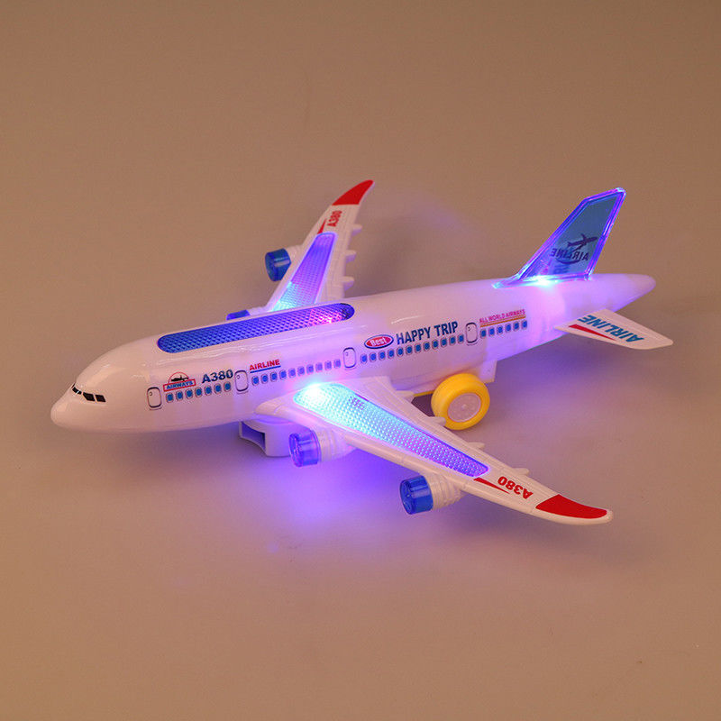 DIY Συνέλευση Airbus Αεροπλάνο Αυτοκινητήρας Φλας ήχος Μουσική φωτισμός Παιχνίδια Ηλεκτρικό αεροπλάνο Παιχνίδι για παιδιά Παιδιά