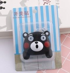 Kt Cat Cartoon Switch Cover Διακόσμηση δωματίου 3D On-Off Switch Sticker Switch Outlet Wall Sticker