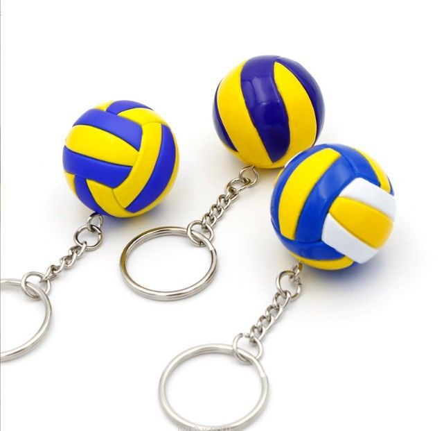 ΦΑΚΤΟΡΙΑ 3D Μίνι σχήμα σφαίρας Keychain Κάντε το δικό σας σχεδιασμό PVC Keychain Custom