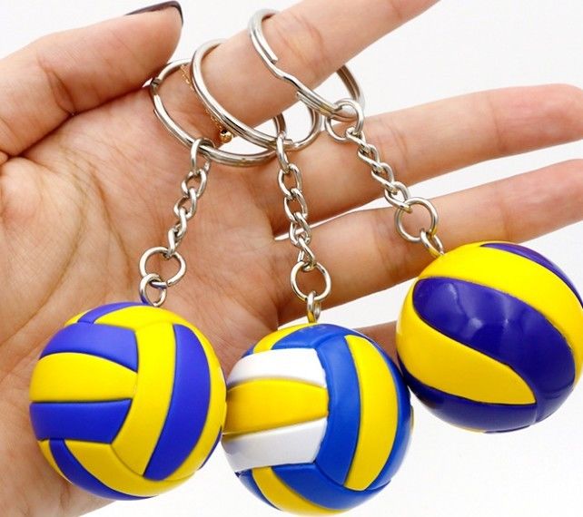 ΦΑΚΤΟΡΙΑ 3D Μίνι σχήμα σφαίρας Keychain Κάντε το δικό σας σχεδιασμό PVC Keychain Custom