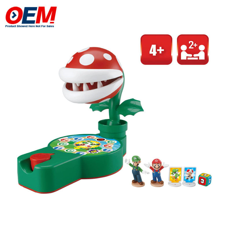 Παιχνίδια Δόντια Super Mario Piranha Plant Escape Made Tabletop Action Game για ηλικίες 4+ με 2 συλλεκτικά Super Mario Action Figures