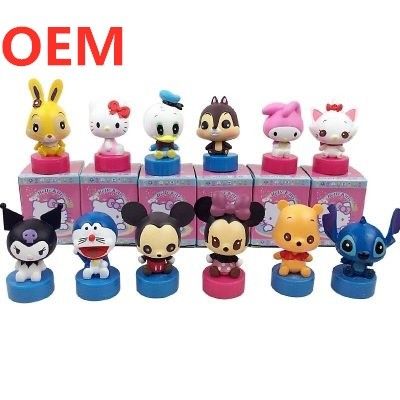 OEM Προσαρμοσμένο Mini Cartoon Stamper Toy 3d Figure Stamper Αυτοδιατυπωτικό Σφραγίδα Πλαστικό Παιδικό Παιδικό Παιχνίδι Περιβαλλοντικά φιλικό υλικό 5000PCS