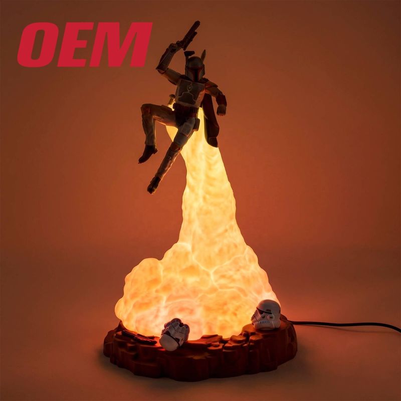 Προσαρμοσμένα LED φωτιστικά παιχνίδια Ome Movie Character Toys Lamp Make Plastic Kids Toy Light με μουσική και ήχο