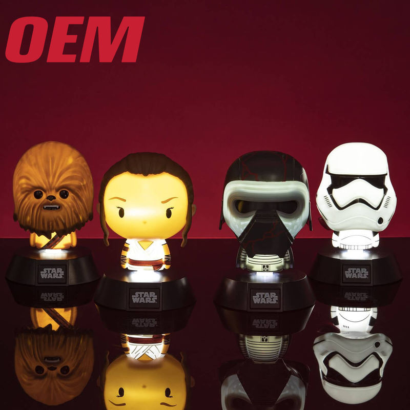 Προσαρμοσμένα LED φωτιστικά παιχνίδια Ome Movie Character Toys Lamp Make Plastic Kids Toy Light με μουσική και ήχο