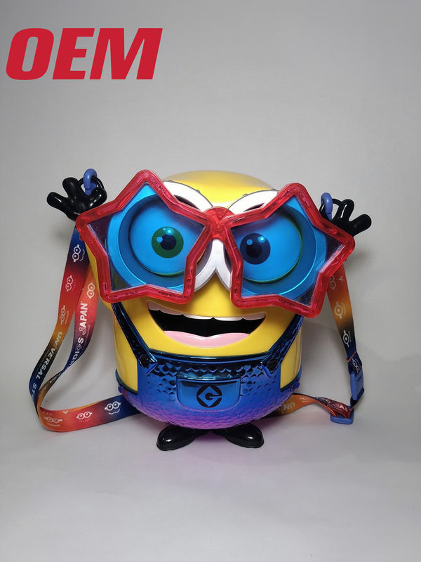 Προσαρμοσμένο χαρακτήρα ταινίας Popcorn Bucket OEM Figure Popcorn πλαστικό κουβά με χείλη
