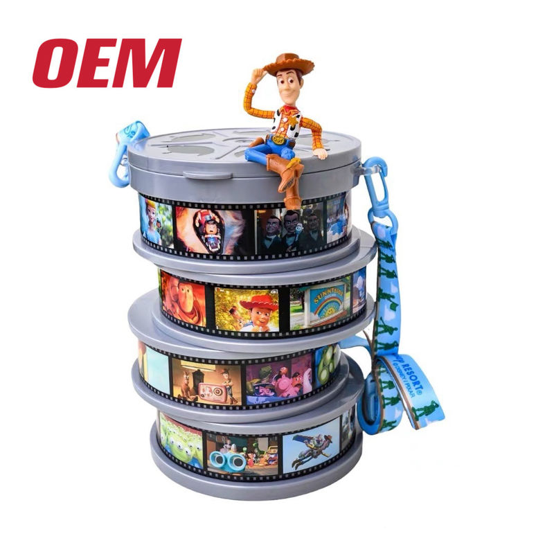 Προσαρμοσμένο Κουβάκι Ποπκόρν Φωτογραφίας πλαστικό Κουβάκι Κάντε τον χαρακτήρα Κουβάκι Ποπκόρν Μικρός