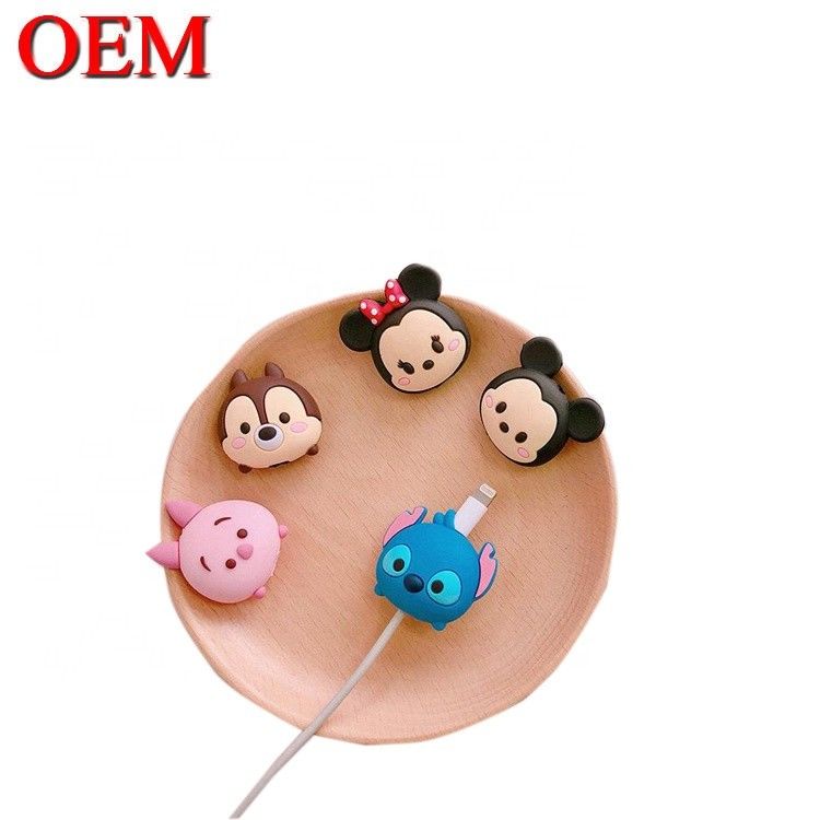 Προσαρμοσμένο Mini Cute USB Toy OEM Cute Cartoon Cable Bites Figures Make Plsstic Animal Data Charger Bites Συσκευές παιχνιδιού