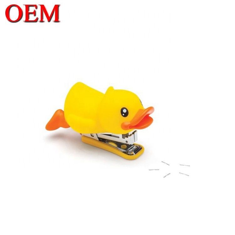 Πλαστικό πάπια καρτούν σχήμα Γραφείο Stapler OEM Πλαστικό ζώο παιχνίδι σχολείου Stapler Για τους μαθητές