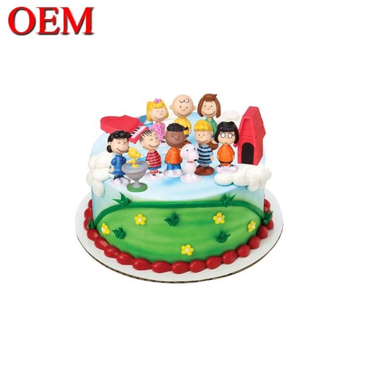 Προσαρμοσμένο Χριστουγεννιάτικο Κέικ Topper Toys Set OEM Γενέθλια Πάρτι Cupcakes Figures Bobble Heads Toy Doll Set