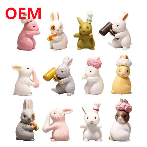Προσαρμοσμένα αστεία παιχνίδια ζώων Made 6 Designs PVC Dolls OEM PVC υλικό Μίνι παιχνίδια