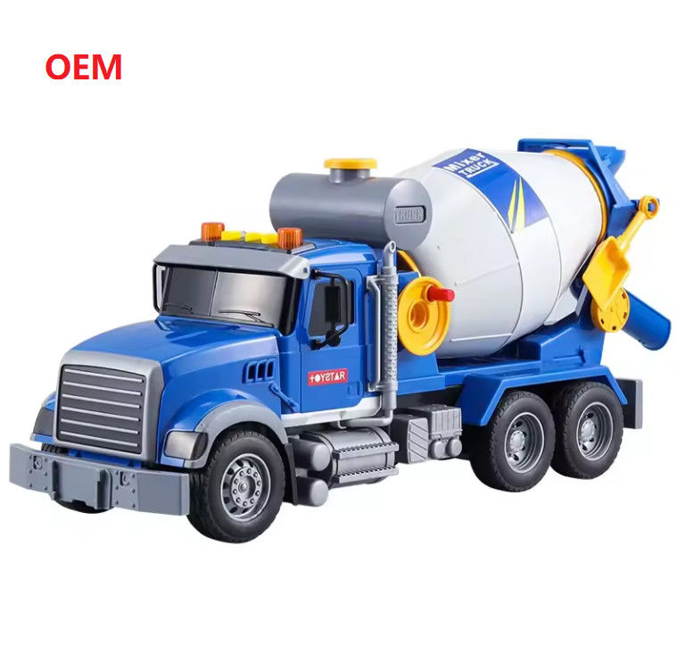 Προσαρμοσμένο Mixer Truck χρώμα πλαστικό τραβήξτε πίσω παιχνίδια αυτοκινήτων για παιδιά μόνο OEM