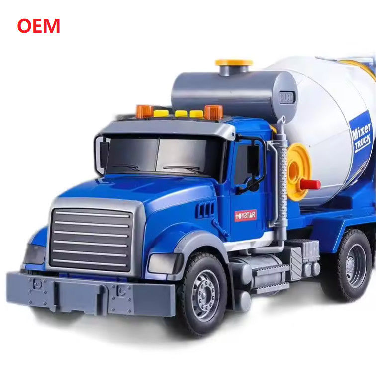 Προσαρμοσμένο Mixer Truck χρώμα πλαστικό τραβήξτε πίσω παιχνίδια αυτοκινήτων για παιδιά μόνο OEM