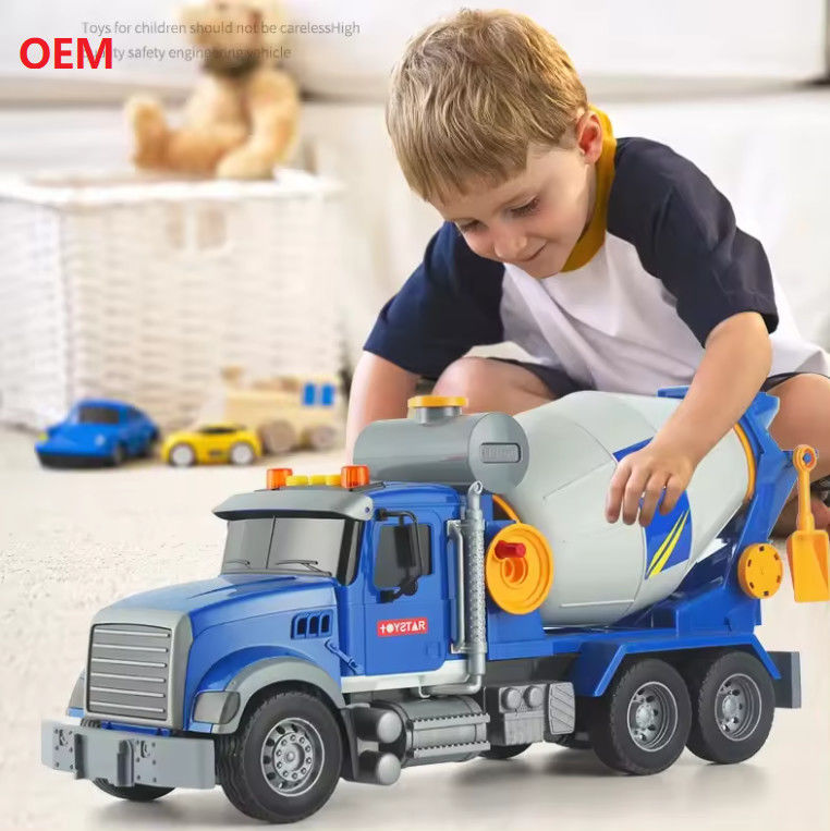 Προσαρμοσμένο Mixer Truck χρώμα πλαστικό τραβήξτε πίσω παιχνίδια αυτοκινήτων για παιδιά μόνο OEM