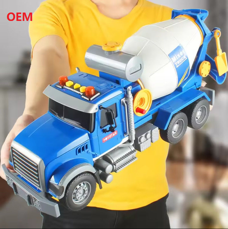 Προσαρμοσμένο Mixer Truck χρώμα πλαστικό τραβήξτε πίσω παιχνίδια αυτοκινήτων για παιδιά μόνο OEM