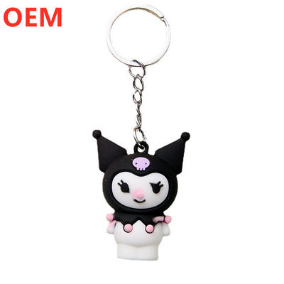 Προσαρμοσμένο 3D καρτούν Keychain Προσαρμογή OEM Design PVC πλαστικό Keychain