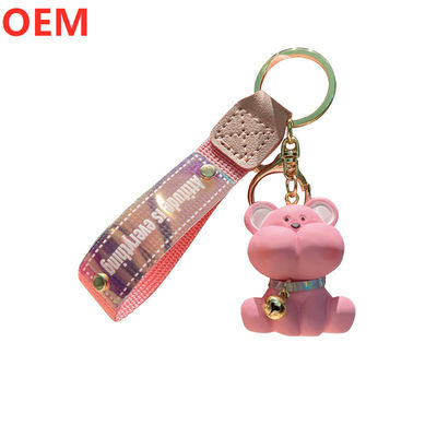 Προσαρμοσμένο 3D PVC πλαστικό καρτούν Keychain OEM Design Cute Mini πλαστικό Keychain