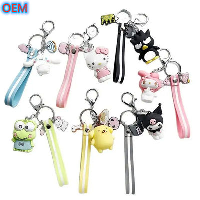 OEM εργοστάσιο προσαρμοσμένο Cute Cartoon Keychain Προσαρμόστε 3d πλαστικό PVC Keychain