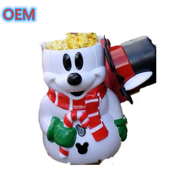 Καρτούν Popcorn Bucket Προσαρμογή, OEM Design Υψηλής ποιότητας πλαστικό Popcorn Bucket