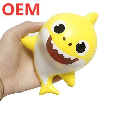 Προσαρμοσμένο Shark PU Foam Squishy Toy προσαρμόστε το δικό σας παιχνίδι σχεδιασμού