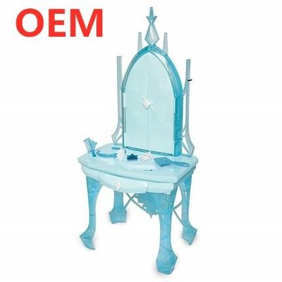 OEM εργοστάσιο προσαρμοσμένη μουσική Φως Λειτουργίες πλαστική όμορφη Πριγκίπισσα Παιδί ντύσιμο Παιχνίδι τραπέζι