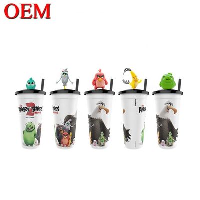 Προσαρμόστε το δικό σας σχεδιασμό Μικρό PVC 3D Cup Figure OEM πλαστικό Topper Figure Toy