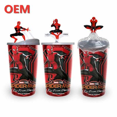OEM Προσαρμοσμένο DC Straw Cup Cartoon Drink Cup Keychain Accessories Προσαρμοσμένη μορφή
