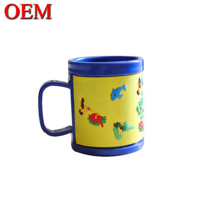 OEM πλαστικό καρτούν Cute Cup / 3D μοντέλο Διαφανής πλαστική κούπα