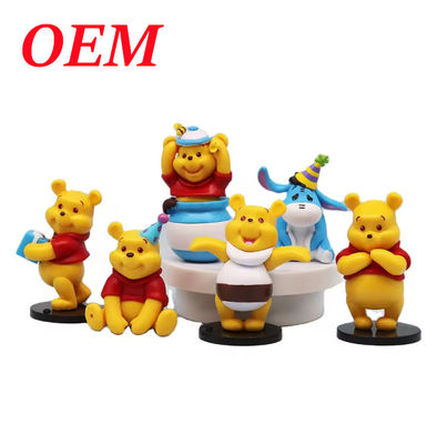 Κουτί τυφλού PVC Animal Bear Μυστηριώδης δράση Φίλος 6 τεμάχια σύνολο φιγούρα